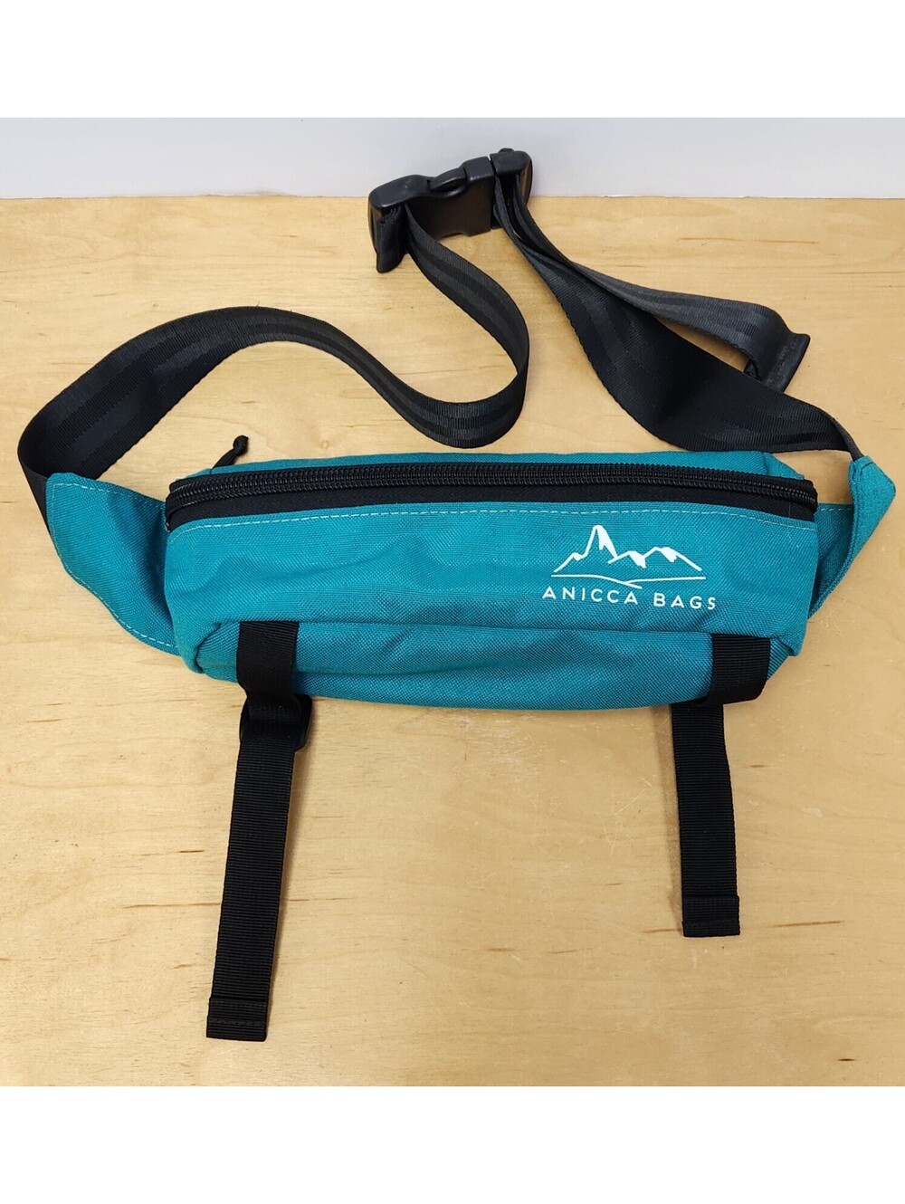 Anicca Bags Convertible Bicycle Handlebar Bag Hip Pack Fanny Pack Teal Outdoor